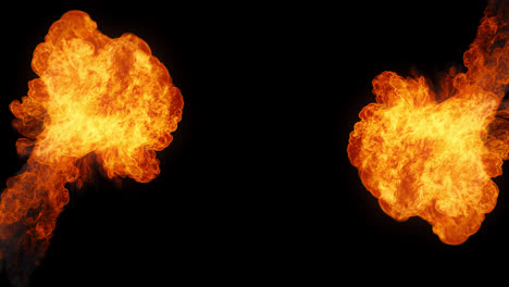 fire-effect-blast-explosion-towards-to-camera-glowing-flames-with-alpha-channel